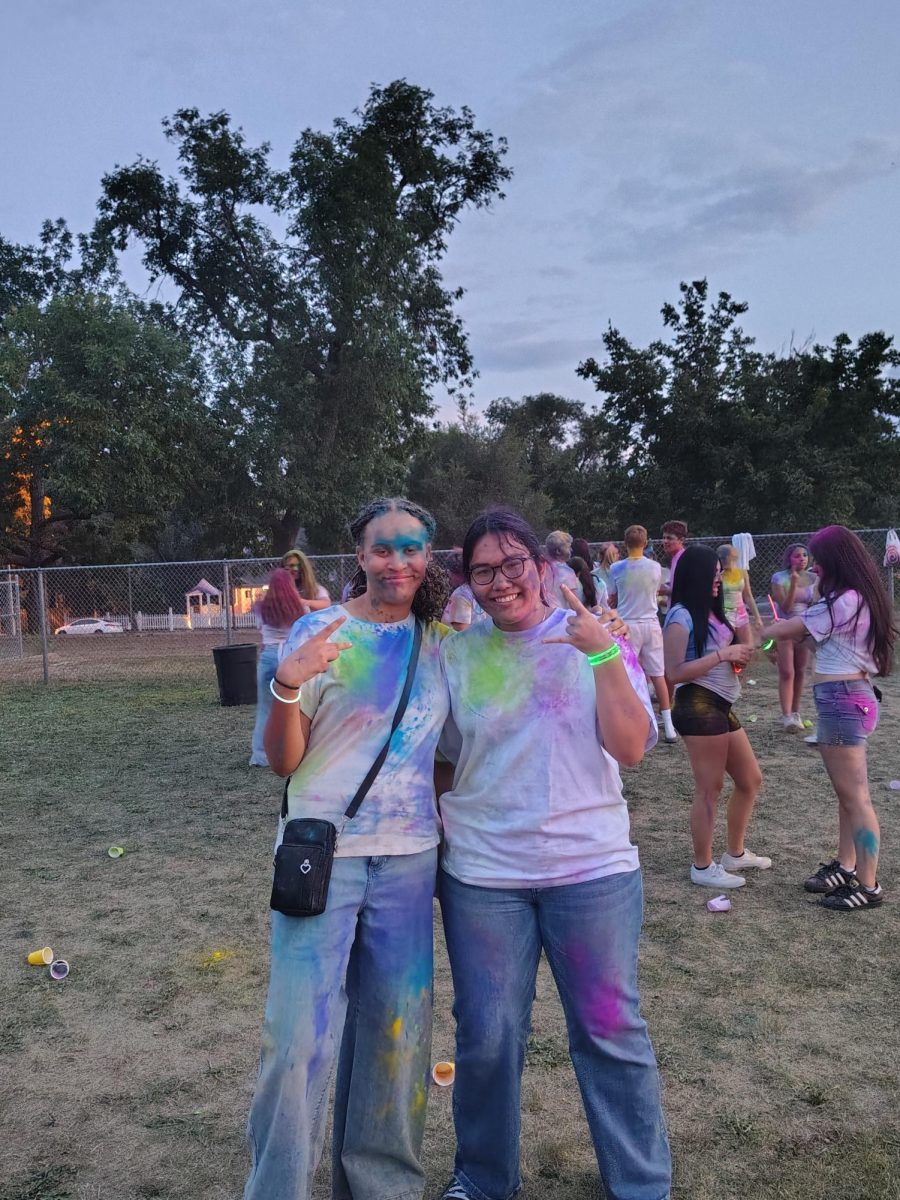 Photo of Cynniah Mack and Soledad dardez at the color dance.