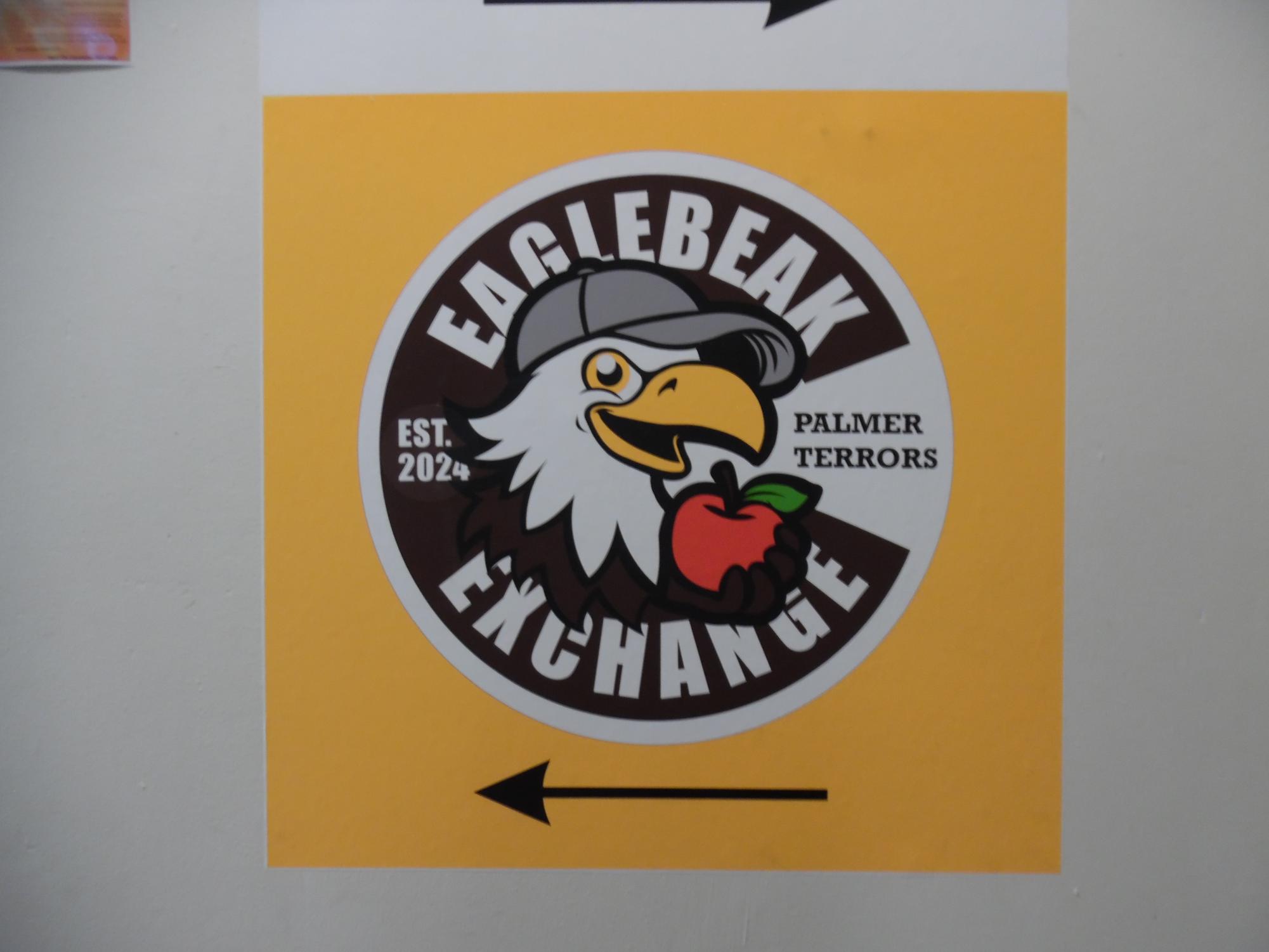 A sign for the Eaglebeak Exchange